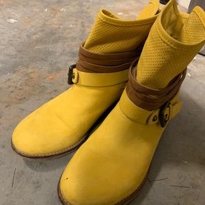 Yellow boots